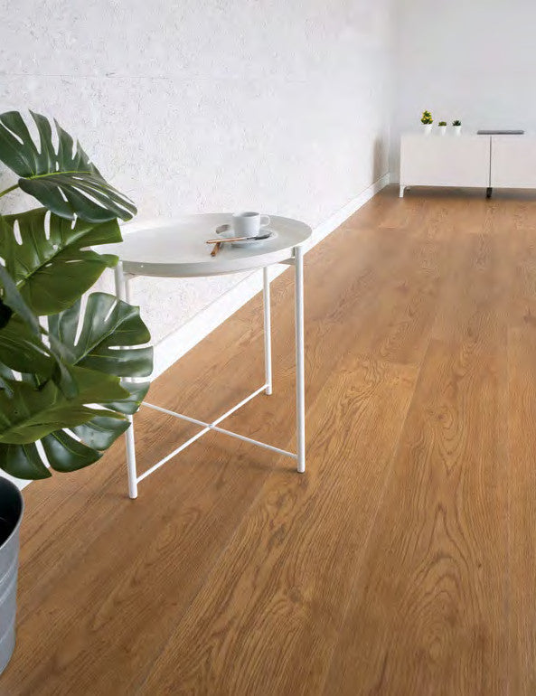 Sol vinyle Corkart River – décor Honey River Oak (9586) – photo d'ambiance