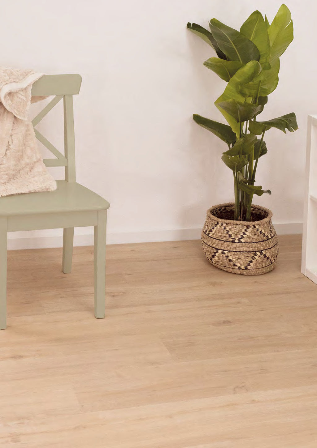 Sol vinyle Corkart Scandinavian – décor Blossom Summer Oak (9537) – photo d'ambiance